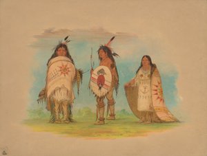 Trois Indiens Riccarree, 1861