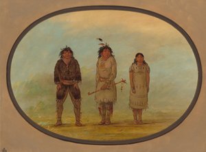 Trois Indiens Selish, 1855-1869 - George Catlin