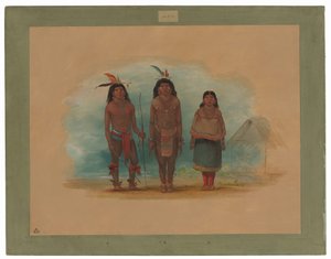 Trois Indiens Taruma - George Catlin