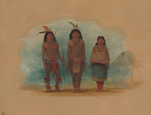 Trois Indiens Taruma, 1854-1869 - George Catlin