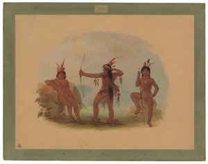 Trois Indiens Woyaway - George Catlin