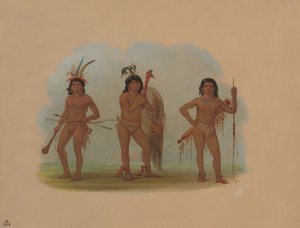Trois Indiens Zurumati, 1854-1869 - George Catlin
