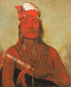 Toh-kí-e-to, pierre à cornes, un chef - George Catlin