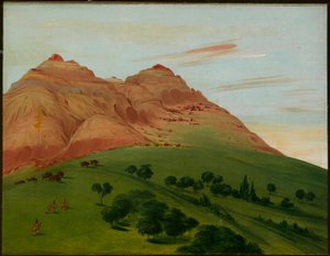 Vue du Grand Détour, 1900 miles au-dessus de St. Louis - George Catlin
