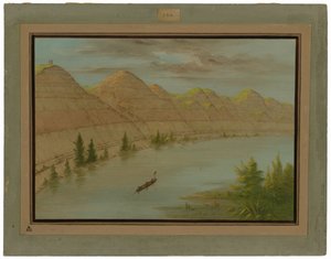 Vue dans le "Grand Détour", Haut Missouri - George Catlin
