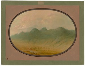 Vue des montagnes de cristal, Brésil - George Catlin