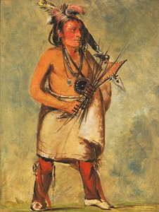 Wa-kon-chásh-kaw, celui qui vient sur le tonnerre - George Catlin
