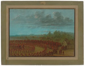 Danse de guerre des Saukies - George Catlin