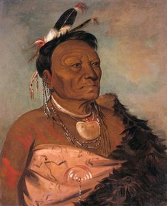 Wee-tá-ra-shá-ro, chef de la tribu - George Catlin