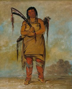 Wáh-chees, un brave, 1835 ou 1836 - George Catlin