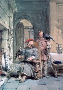 Chevalier et page, XIXe siècle