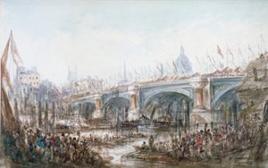 Ouverture du pont de Blackfriars, Londres, 1869