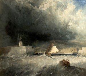 Port de Whitby, North Yorkshire, 1836 - George Chambers