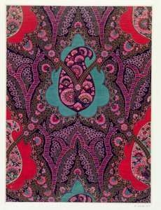 Motif de tissu pour châles de Paisley, c.1871 - George Charles Haite