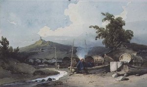 Habitations en bateau, Macao, Chine - George Chinnery