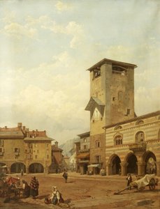 Le Broletto, Côme - George Clarkson Stanfield