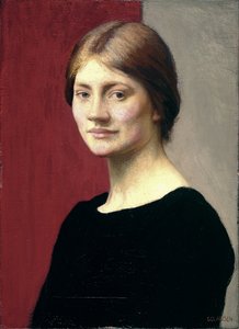 Une fille en noir - George Clausen