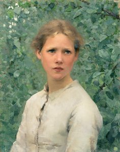 Tête de fille - George Clausen