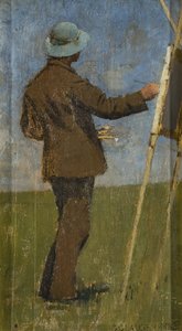 Un artiste peignant en plein air - George Clausen