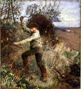 Garçon taillant une haie - George Clausen