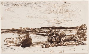Paysage venteux - George Clausen