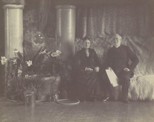 M. et Mme Charles E. Tiffany dans le studio de Louis C. Tiffany, vers 1890 - George Collins Cox