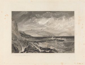 Château de Pendennis et entrée du port de Falmouth - George Cooke
