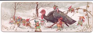 Carte de Noël victorienne d