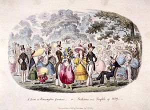 Une scène dans les jardins de Kensington - ou - mode et frayeurs de 1829