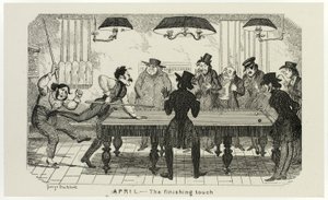 Avril - La touche finale des gravures sur acier de George Cruikshank aux Comic Almanacks : 1835-1853 - George Cruikshank