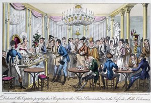 Café des Mille colonnes - dans « La vie à Paris » par David Carey, Londres