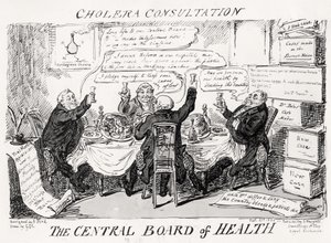 Consultation sur le choléra au Conseil central de la santé, publiée le 27 février 1832 - George Cruikshank