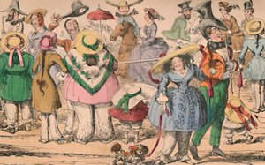 Exposition de Bloomers de Cruikshanks à Hyde Park, 1852, vers 1870 - George Cruikshank