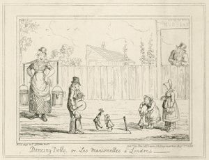 Poupées dansantes ou Les Marionettes à Londres - George Cruikshank