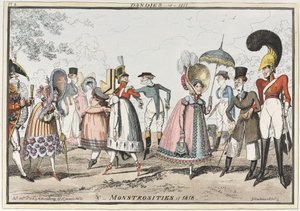 Dandies de 1817 et monstruosités de 1818, 1818 - George Cruikshank