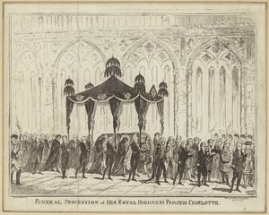 Procession funéraire de Son Altesse Royale la Princesse Charlotte - George Cruikshank