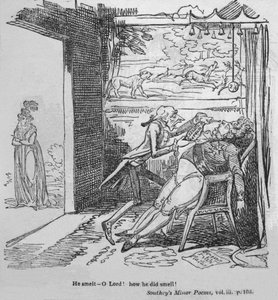 Il sentait - Ô Seigneur ! Comme il sentait !, vers 1820 - George Cruikshank