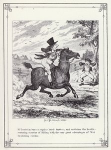 Illustration pour Le Livre du Célibataire, ou Le Progrès de M. Lambkin (Gent) (gravure) - George Cruikshank