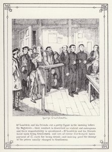 Illustration pour Le Livre du Célibataire, ou Le Progrès de M. Lambkin (Gent) (gravure) - George Cruikshank