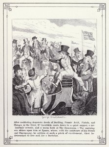 Illustration pour The Bachelor’s Own Book, or The Progress of Mr Lambkin (Gent) - George Cruikshank