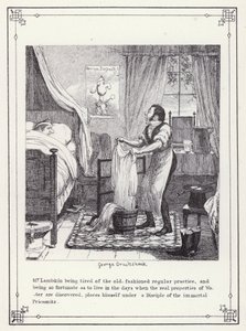 Illustration pour Le Livre du Célibataire, ou Le Progrès de M. Lambkin (Gent) - George Cruikshank