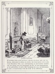 Illustration pour The Bachelor’s Own Book, ou The Progress of Mr Lambkin (Gent) - George Cruikshank