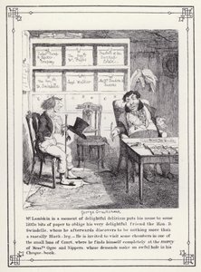 Illustration pour The Bachelor’s Own Book, ou The Progress of Mr Lambkin (Gent) - George Cruikshank