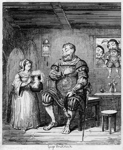 La cour de Magog, 1840 - George Cruikshank