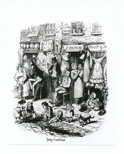Rue Monmouth, c.1836 - George Cruikshank