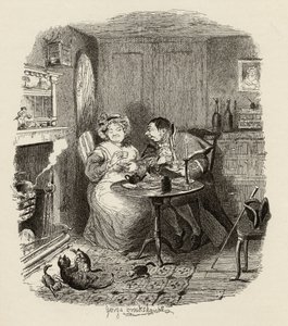 M. Bumble et Mme Corney prenant le thé, de 