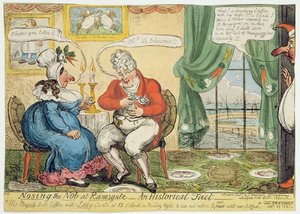 Nosing the Nob à Ramsgate, 1821 - George Cruikshank