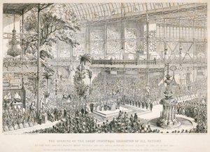 Ouverture de la Grande Exposition, Crystal Palace, Hyde Park, Londres, 1851