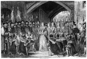 Entrée de la reine Jane dans la tour, 1553 1840 - George Cruikshank