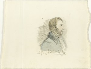 Autoportrait de profil - George Cruikshank